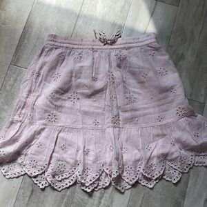 Aerie lilac eyelet skirt